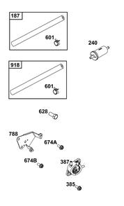 Fuel Supply Group Diagram and Parts List for 356447-3542-G1 200000 - 399999 Briggs and Stratton Engine